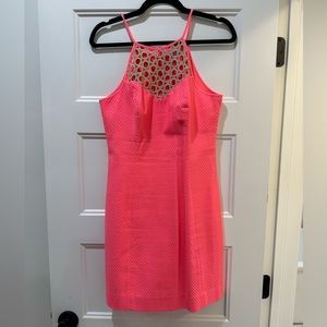 Lilly Pulitzer neon pink shift dress